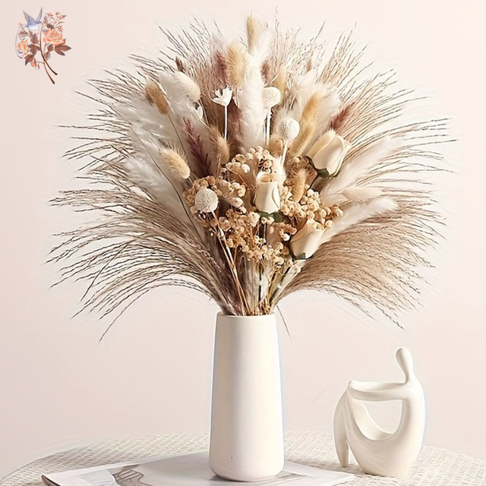 Florist Supply Vases - 80개 인조 드라이플라워 부케, 인테리어 홈