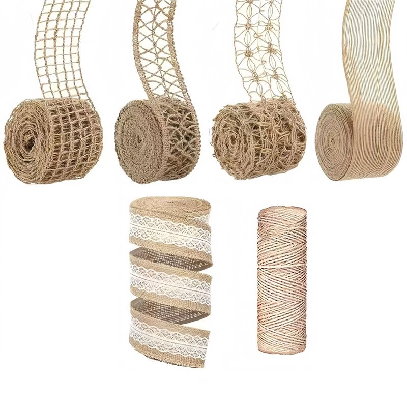 Twine Jute Natural - 워스턴-5 롤 13피트(약 4미터) 삼베 리본,