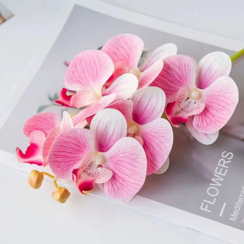 Florist Supply Vases - 3D 인공 꽃 플라스틱 나비 난초