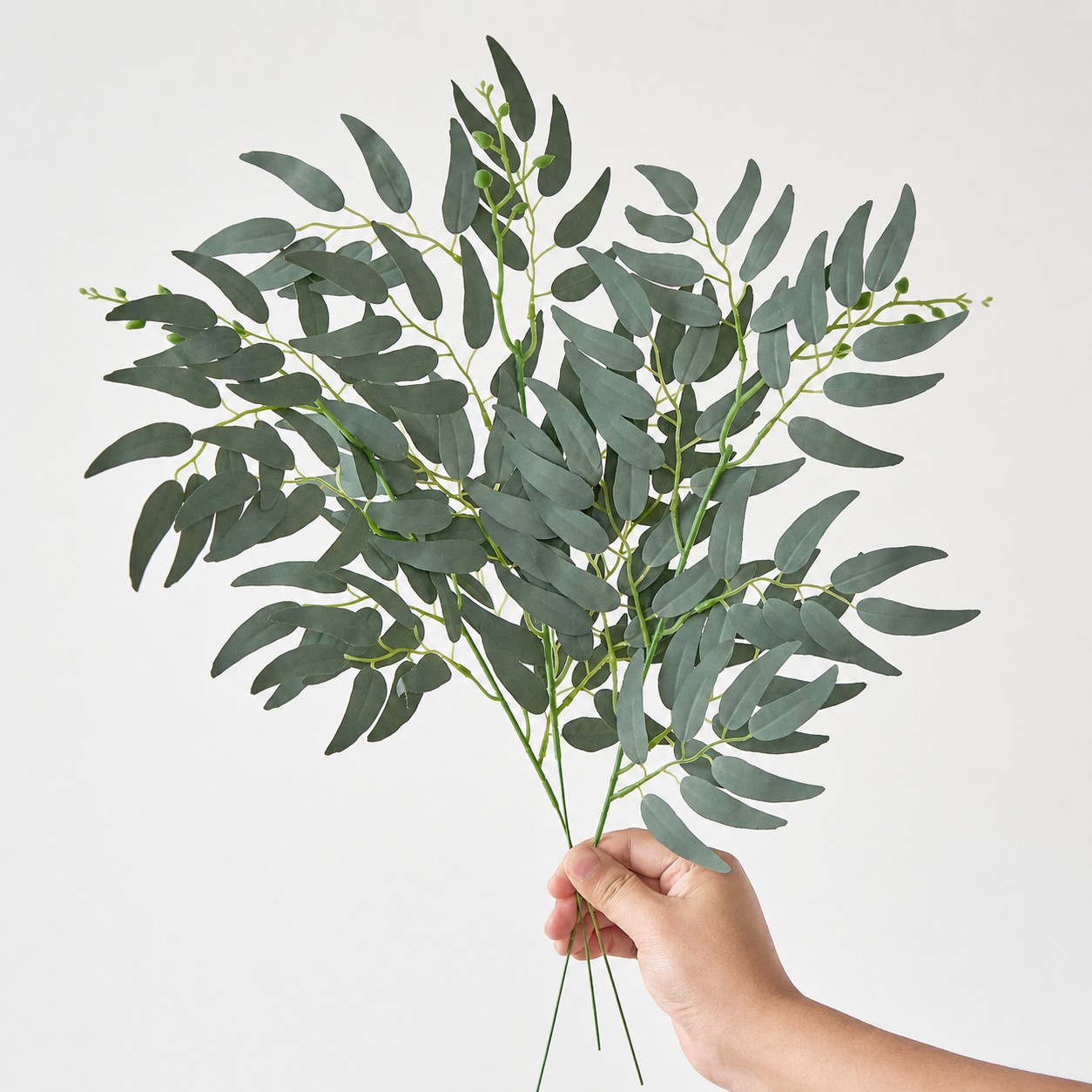 Ruscus Stem Faux - 5/10PCS 인조 식물 이탈리아 루스쿠스 녹색