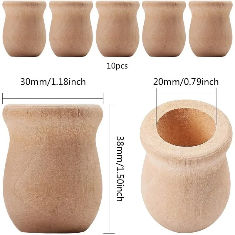 미완성 빈 나무 꽃병 꽃병 양초 컵, 수제 천연 꽃 용 - Florist Supply Vases 리뷰 및 가격