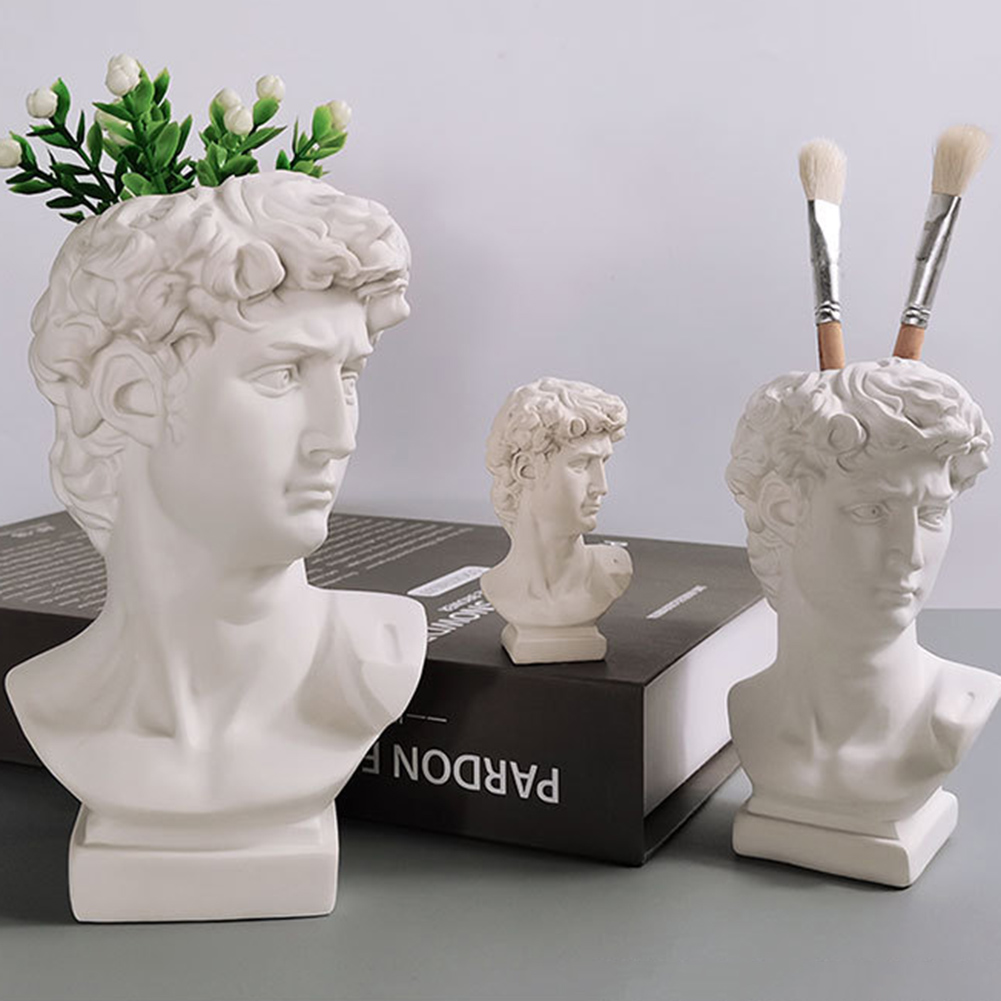 창의적인 펜 홀더 아트 꽃병 화장 브러쉬 보관함 초상화 - Florist Supply Vases 리뷰 및 가격