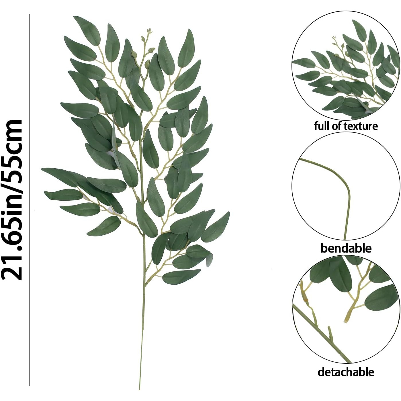 24Pcs 인공 이탈리아 Ruscus 녹지 줄기, 가짜 - Ruscus Stem Faux 리뷰 및 가격