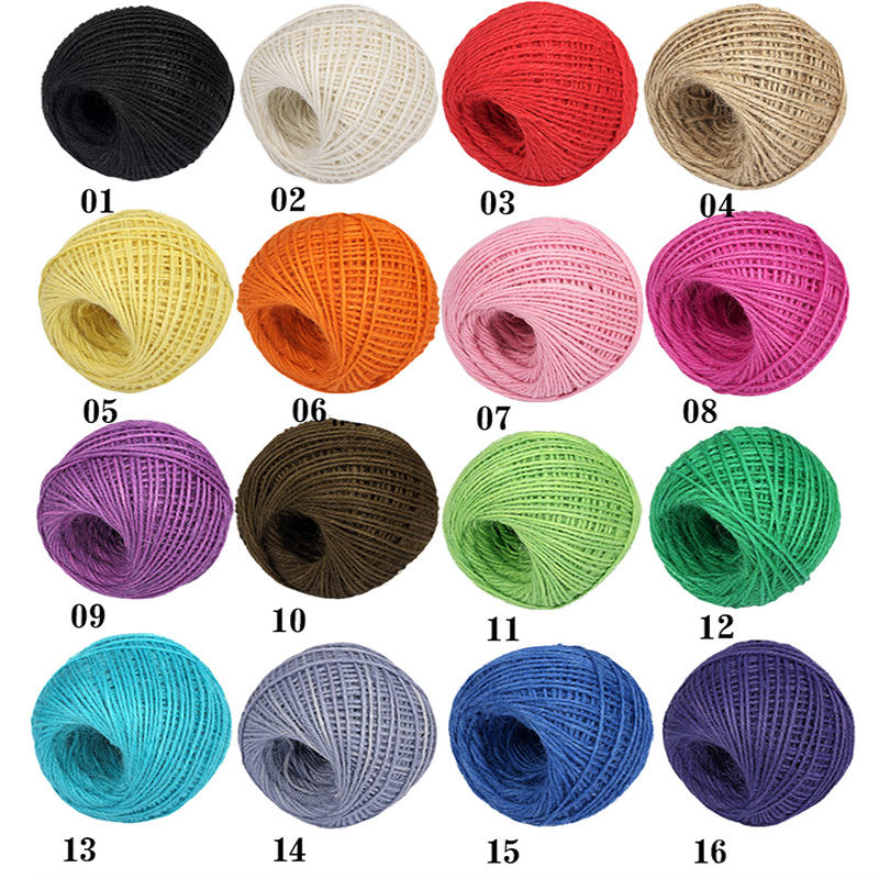 DIY 천연 2mm 50M/롤 다채로운 황마끈 삼베끈  - Twine Jute Natural 리뷰 및 가격