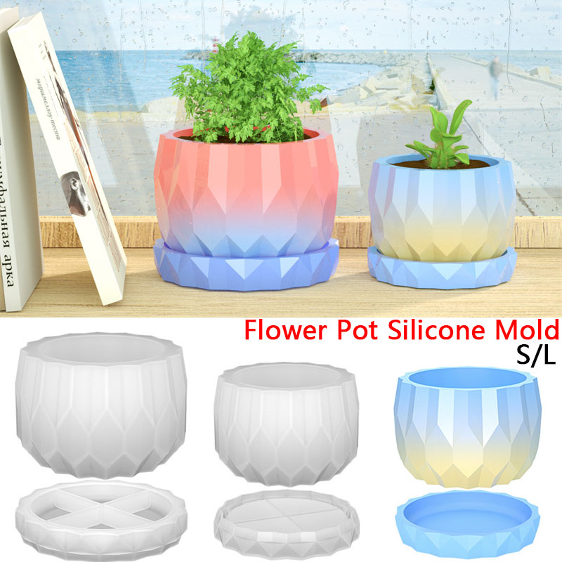 콘크리트 꽃 냄비와 접시에 대 한 1 세트 실리콘 화분 - Florist Supply Vases 리뷰 및 가격