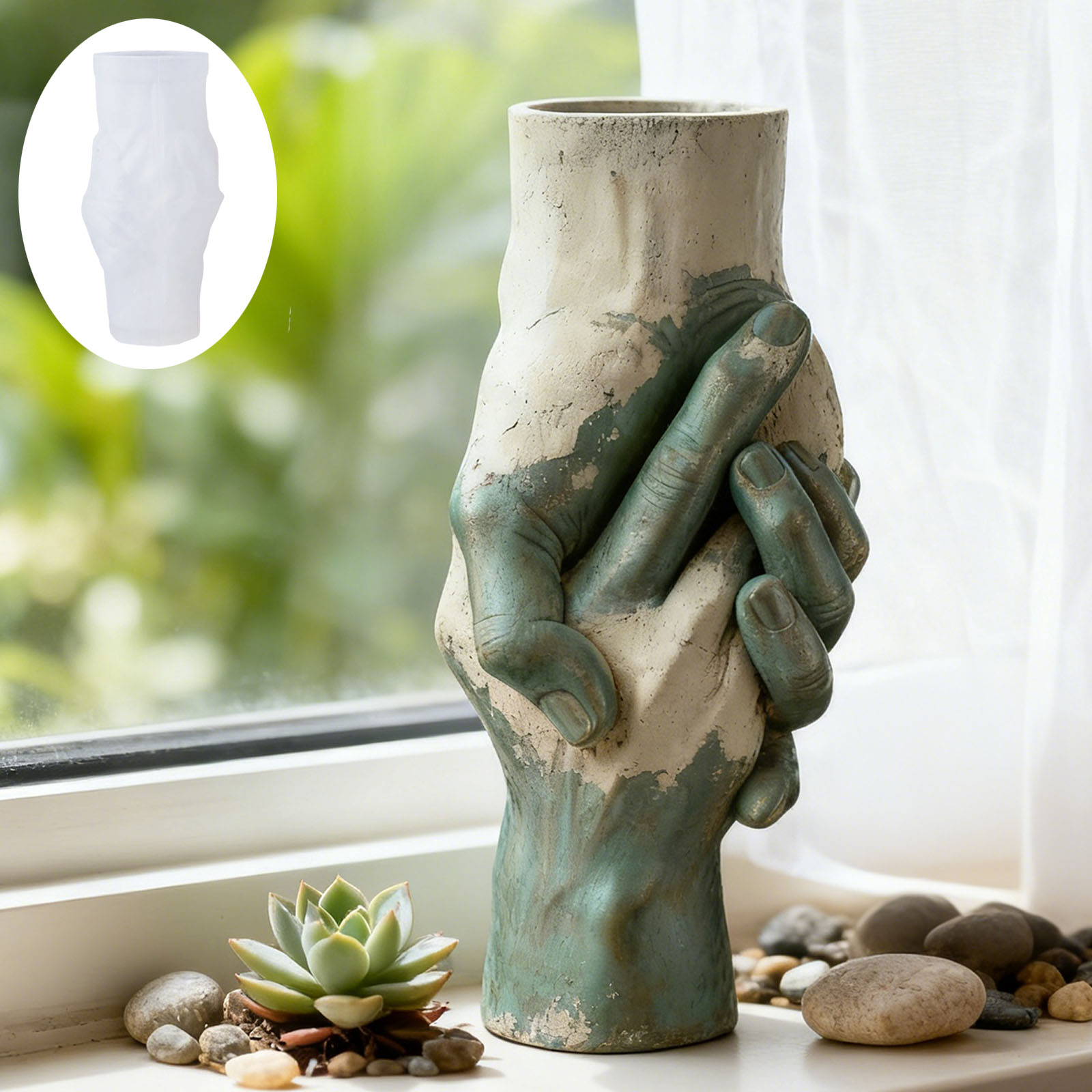 예술적인 손잡고 다니는 꽃병 실리콘 몰드: 빈티지 질감 - Florist Supply Vases 리뷰 및 가격